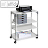Durable SYSTEM Multi -Trolley 88, 4 B?den, grau, 371110