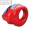 Klebebandabroller mini, kristallklar, 19 mm:10 m, Geh?use rot/blau, 57858-00000