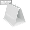 Veloflex Tischflipchart, DIN A4 quer, PVC, 4-Ringmechanik ? 20 mm, wei?, 4101090