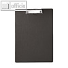 MAUL Schreibplatte / Klemmbrett mit Folienüberzug, DIN A4, schwarz, 2335290