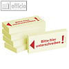 officio Haftnotizen bedruckt: "Bitte hier unterschreiben!", 5 St?ck