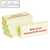 officio Haftnotizen bedruckt: "Bitte nach Unterschrift zur?ck!", 5 St?ck