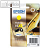 Epson Tintenpatrone T1634, Nr. 16XL, 6 ml, gelb, C13T16344012