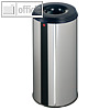 Hailo Papierkorb ProfiLine Safe 50, flammenl?schend, Edelstahl, silber, 0950-022