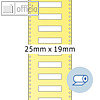 Rollenetiketten - 25 x 19 mm, Wicklung au?en, seidenmatt, wei?, 5.000St., 4047