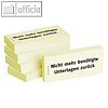 Haftnotizen bedruckt: "Nicht mehr ben?tigte Unterlagen zur?ck", 5 St?ck