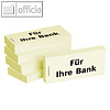 officio Haftnotizen bedruckt: "Für Ihre Bank", 5 Stück, 1301010106