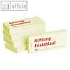 officio Haftnotizen bedruckt: "Achtung Fristablauf am:.....", 5 Stück