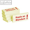 officio Haftnotizen bedruckt: "Kopie an Mandant!", 5 Stück