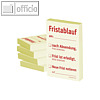 officio Haftnotizen bedruckt: "Fristablauf am:......", 5 St.