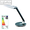 Alco LED-Tischleuchte 9151, Kopf/Arm verstellbar, dimmbar, silber/schwarz, 9151