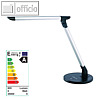 LED-Arbeitsplatzleuchte 9157, dimmbar, flexibel, faltbar, silber/schwarz, 9157