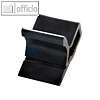 Kunststoff-Briefklemmer Zacko 2, 12 x 18 mm, bis 20 Blatt, schwarz, 1000 St?ck
