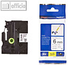 Brother Beschriftungsband 9 mm x 8 m, Flexi-Tape, schwarz auf wei?, TZE-FX221
