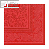 Papstar Servietten ROYAL Ornaments, 1/4-Falz, 40 x 40 cm, rot, 160 St., 11418