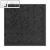 Papstar Servietten ROYAL Ornaments, 1/4-Falz, 40 x 40 cm, schwarz, 160 St.,11417