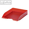 Durable Briefkorb Briefablageschale transparent-rot
