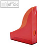 Durable Stehsammler transparent-rot