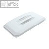 Durable Abfalldeckel DURABIN Lid 60, mit Griffmulde, wei?, 1800497010
