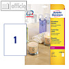 Produktetiketten, 210 x 297 mm, Laserdruck, kristallklar, 25 St?ck, L7784-25