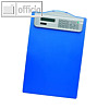 officio Klemmbrett, DIN A4, Solarrechner, blau, 12er-Pack, 5518-15