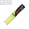 uni-ball Kreidemarker Chalk PWE-8K, Keilspitze 8 mm, neon-gelb, PWE-8K J FLUO