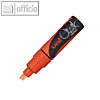 uni-ball Kreidemarker Chalk PWE-8K, Keilspitze 8 mm, neon-orange, PWE-8K O FLUO