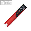 uni-ball Kreidemarker Chalk PWE-8K, Keilspitze 8 mm, neon-rot, PWE-8K R