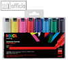 Pigmentmarker PC-8K, Keilspitze 8 mm, farbig sortiert, 8er-Etui (Basis)