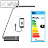 LED-Leuchte pure, dimmbar, 9W, 500mA USB-Anschluss z. Aufladen, Standfu?, silber