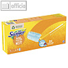 Swiffer Staubmagnet Teleskop-Handgriff XXL Kit + 2 Tücher, blau, 5410076291106