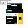 Rhino Etikettenband, 19 mm x 5,5 m, Polyester, schwarz/metallic, S0718200/18487