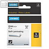 Dymo Rhino Etikettenband, 24 mm x 5.5 m, Vinyl, schwarz/wei?, 1734821