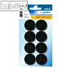 Herma Filzgleiter, Durchmesser: 28 mm, selbstklebend, schwarz, 80 St?ck, 15003