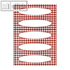Herma Küchenetiketten "Vichy-Karo Rot", 76 x 23 mm, 20 Stück, 3639