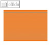 officio Karteikarten DIN A7, liniert, blaue Kopflinie, orange, 100 St?ck