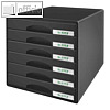 Schubladenbox Plus mit 6 Sch?ben, DIN A4 Maxi, 287x363x270mm, schwarz