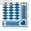 Motivservietten "Bayrisch Blau", 3-lagig, 1/4-Falz, 33 x 33 cm, 300 St., 12901