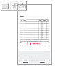 RNK Kassenblock m. Durchschlag, unten geheftet, 96 x 175 mm, 2 x 50 Blatt, 2953