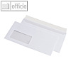 Briefumschl?ge DIN lang, mit Fenster, haftklebend, bedruckbar 100g/m?, 250 St.