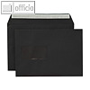 Farbiger Briefumschlag C5 Schwarz schwarz