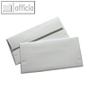 officio Briefumschlag DL, haftkl., Seidenfutter, 90 g/m², weiß, 500 Stück