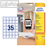 Zweckform QR Code-Etiketten, blickdicht, 35 x 35 mm, 875 Stück, L7120-25