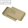 Versandtaschen C5 mit Fenster, selbstklebend, 90 g/qm, braun, 500 St?ck