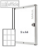 MAUL Schaukasten extraslim, 9x DIN A4, Innenbereich, 96.3 x 71.1 cm, 6820908