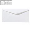 Briefumschl?ge 110 x 220 mm DL nassklebend ohne Fenster naturwei?, 500St.
