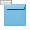 Farbige Briefumschl?ge 170 x 170 mm, nassklebend, 120 g/qm, ozeanblau, 500St.