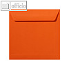 Farbige Briefumschl?ge 170 x 170 mm, nassklebend, 120 g/qm, dunkelorange, 500St.