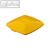 Durable Deckel DURABIN LID SQUARE 40, rechteckig, gelb, 1801621030