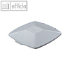 Durable Deckel DURABIN LID SQUARE 40, rechteckig, grau, 1801621050